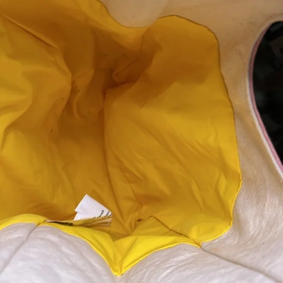 Fluf Organic Cotton Oui Reusable lunch bag with Waterproof Bottom - Picture 4 of 6